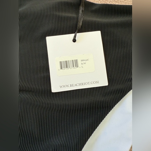 NEW BEACH RIOT - CELINE ONE PIECE BLACK WHITE COLORBLOCK - Picture 3 of 6